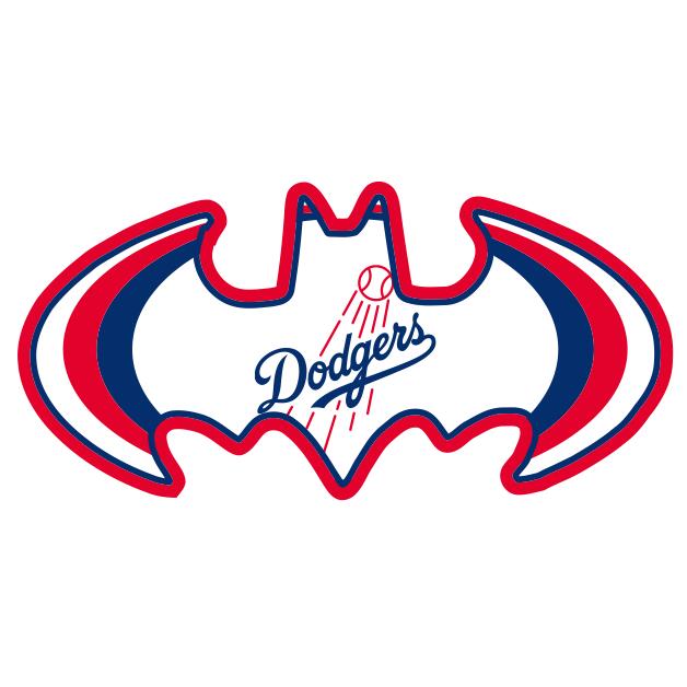 Los Angeles Dodgers Batman Logo iron on transfers...